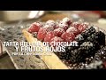 Aquí está LA RECETA de Tarta Rellena de Chocolate y Frutos Rojos🍒🥧