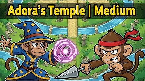 BTD6 Adora’s Temple (Medium) | Wizard & Dart Monkey Only Strategy