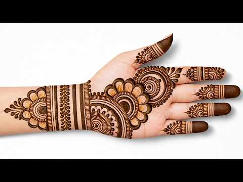Easy full hand mehndi design | simple mehandi design | arabic mehndi design | mehndi design | mehndi
