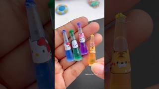 cute juice bottle 😋 #shots #craft #diy #miniature #youtubeshorts #love #miniaturecrafts #papercraft
