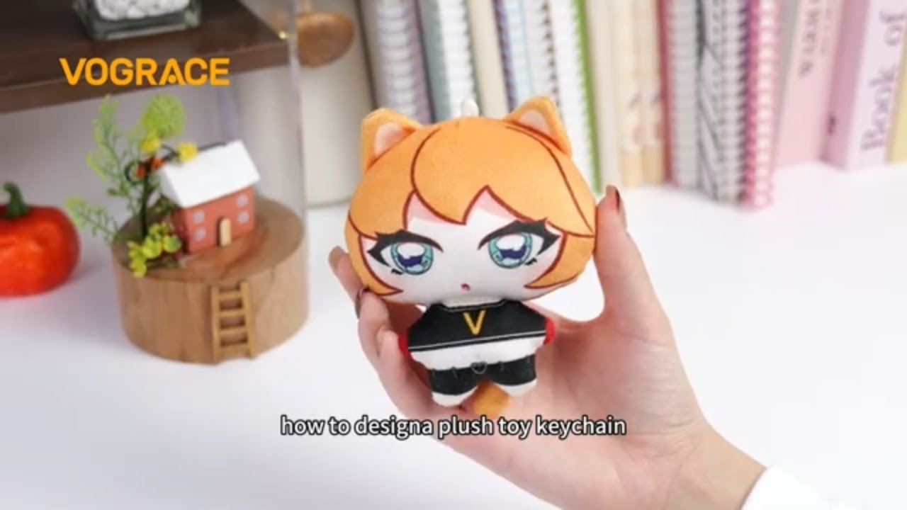 Check how to design plush keychain fron Vograce