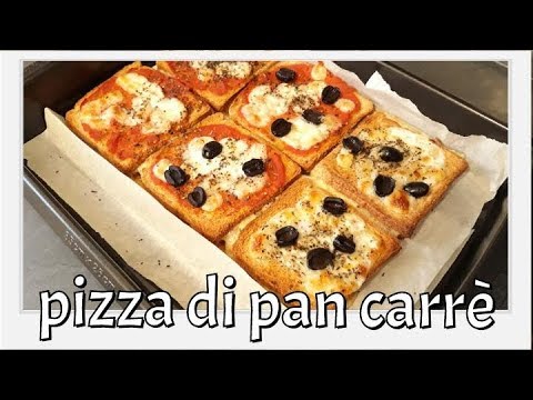 Pizza Di Pan Carre Facilissima Youtube