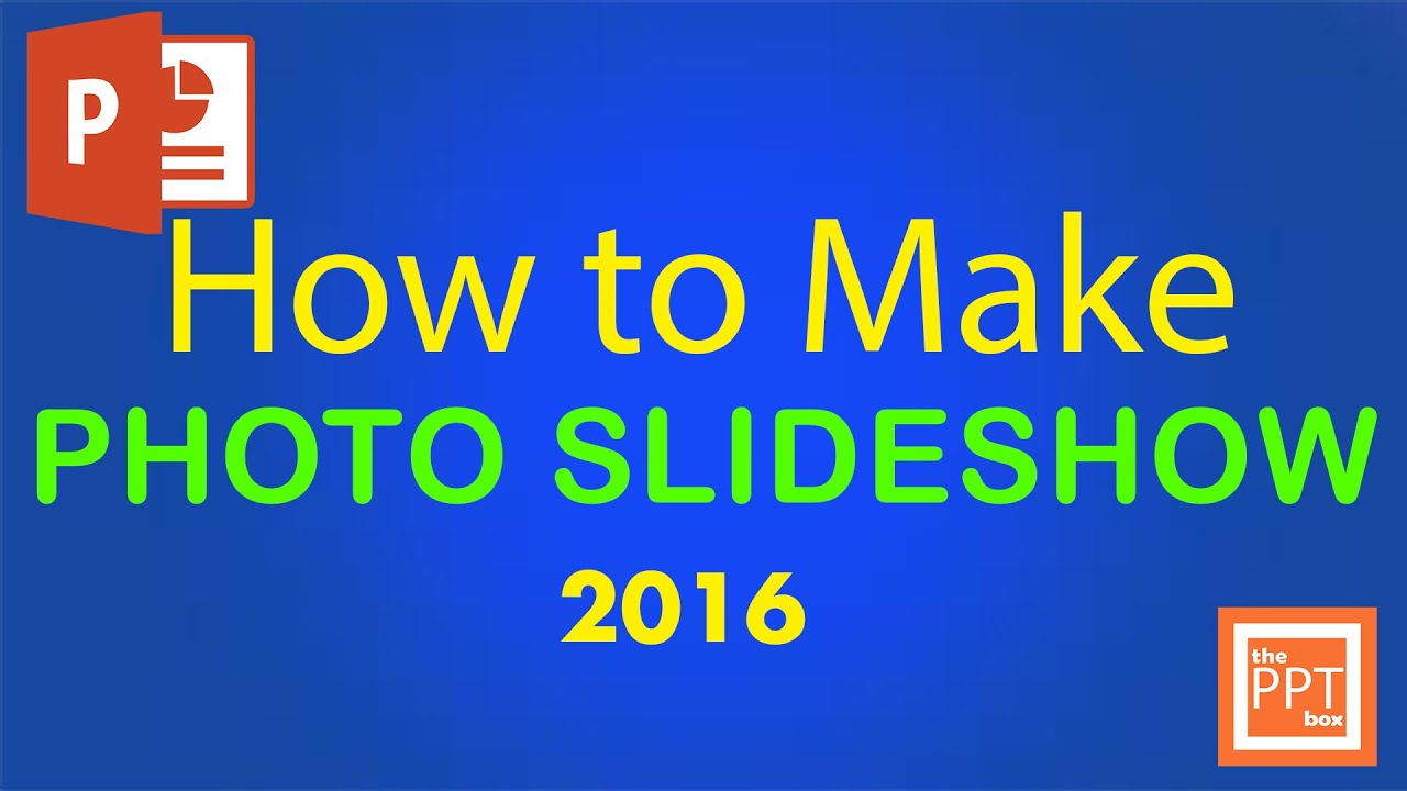 how to make a slideshow presentation