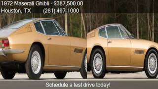 1972 Maserati Ghibli  for sale in Houston, TX 77079 at DRIVE
