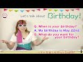 小学校英語５年生外国語授業　誕生日について伝えよう！When is your birthday?誕生日はいつ？何が欲しい？リズムを楽しむAmy's English♪授業で自宅でLet's start