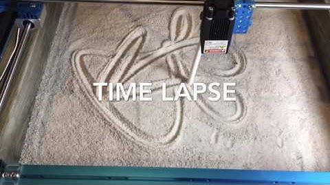 Sand drawing with a plotter
