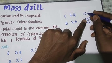 cbse class 10 # chapter 4 science mass intext questions  #  electron dot structure of CO2 # tamil