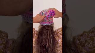 How to turn a Boho Bandeau Headband into a cap!
