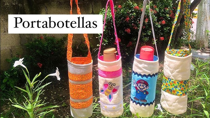 8 ideas de Fundas para botellas de agua  porta botellas de agua, botellas  de agua, patrones de bolso