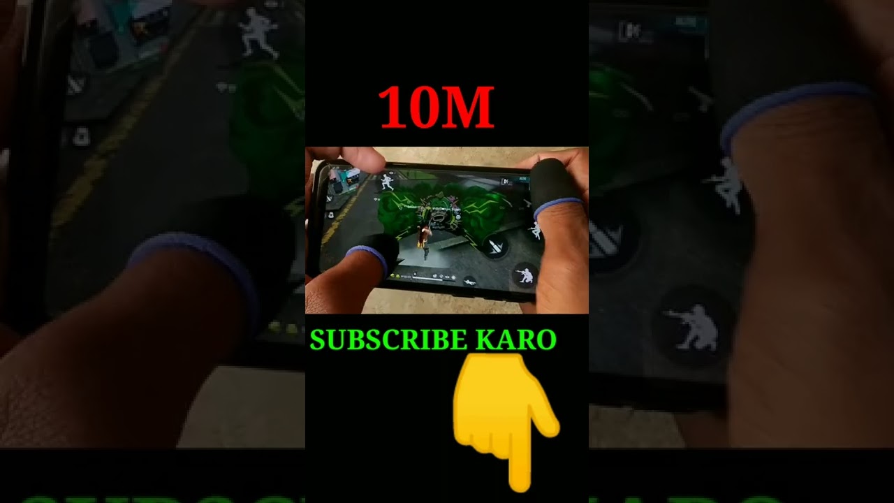 FREE FIRE RED DOT MOMENT VIRAL VIDEO ⚡⚡ HANDCAM FREE FIRE 4 FINGER