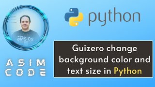 Guizero change background color and text size in Python Python Idle Text And Background Editing