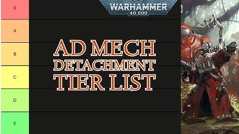 Warhammer 40k : Ad Mech Detachment Tier List