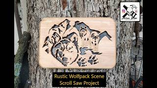 Rustic Wolfpack Scene, Scroll Saw Project