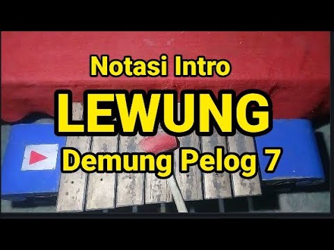 Not Saron Slendro Lali Janjine Tutorial main Gamelan Demung Pelog notasi intro Lagu Lewung. - YouTube