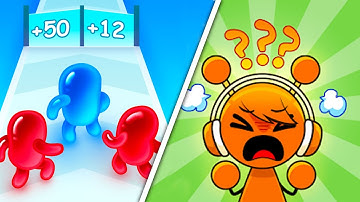 Join Blob Clash vs Help Me Tricky Puzzle |🟩🥑💚🥑🟩| All Level Gameplay Android iOS JJ3522