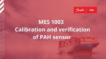 MES 1003 - Calibration and verification of PAH sensor