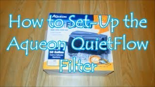 How To Set-Up The Aqueon Quietflow Filter