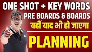 Planning Chapter 4 | One shot Revision with all Key words. IN 20 MINUTES. Class 12 Business studies.