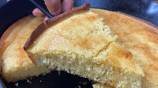 Southern BUTTERMILK CORNBREAD FROM SCRATCH! Homemade Easy Cornbread Recipe