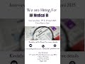 New Opening for Medical Billing Executive #career #medicalstudent #medicalcollege #freshers