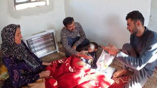 Resilient nomads: Mother's gratitude and joy and her child's safe return from the hospital:#family