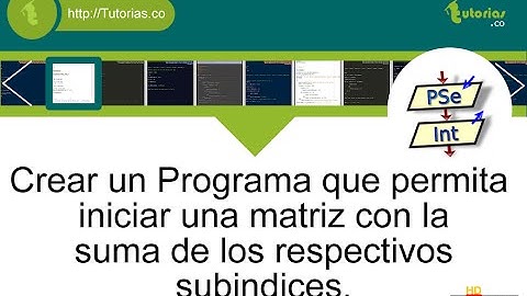 arreglos – pSeint (matriz suma de subindices)