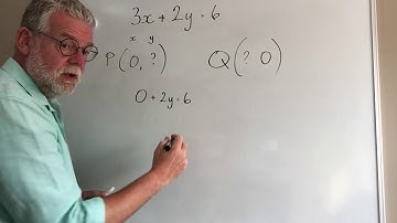 Working out coordinates from 3x + 2y = 6