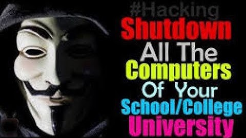 How to shutdown restart other computers on your network wifi