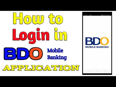 How to Login BDO Mobile Banking Account in BDO Mobile Banking Application