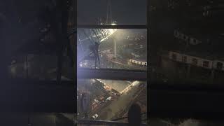 Sitting in a Tower crane in the middle of a storm! #youtubeshorts #cranes #construction #bluecollar