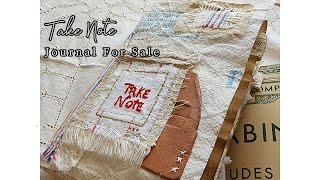 Take Note | SOLD!!! #journals #slowstitch by Purple Cottage Crafts 571 views 1 year ago 14 minutes, 37 seconds