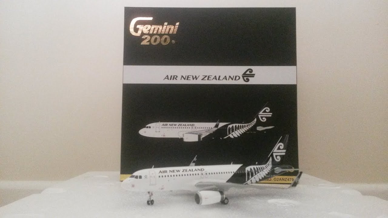 Gemini 200 Air New Zealand A320 w/ sharklets (New scheme) Unboxing
