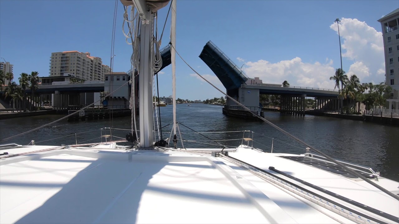 Lagoon 450 Hyperlapse on the ICW from Pompano Beach to Fort Lauderdale