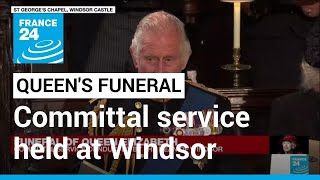 Queen Elizabeth's funeral: Dean of Windsor leads committal service • FRANCE 24 English