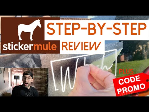 ★★★★★ Sticker Mule Review, Tutorial, & Promo Code, Coupon Promotional Vinyl Decal Transparent Logo