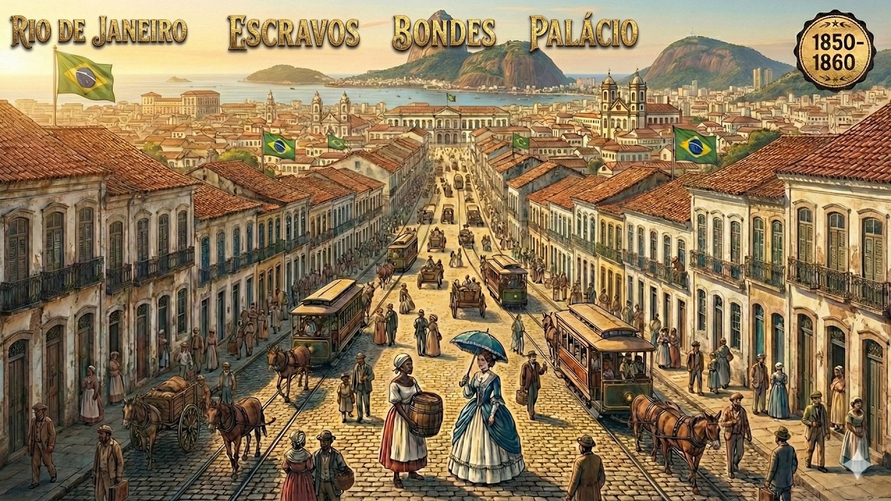 Como Era Viver no Rio de Janeiro Imperial (1850): Escravos, Bondes e Palácio