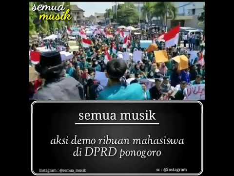 Demo mahasiswa di DPRD Ponogoro