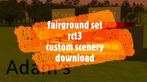 Fairground Custom Scenery Set DOWNLOAD Rollercoaster Tycoon 3 / RCT3 Custom Scenery Spearz-it Video