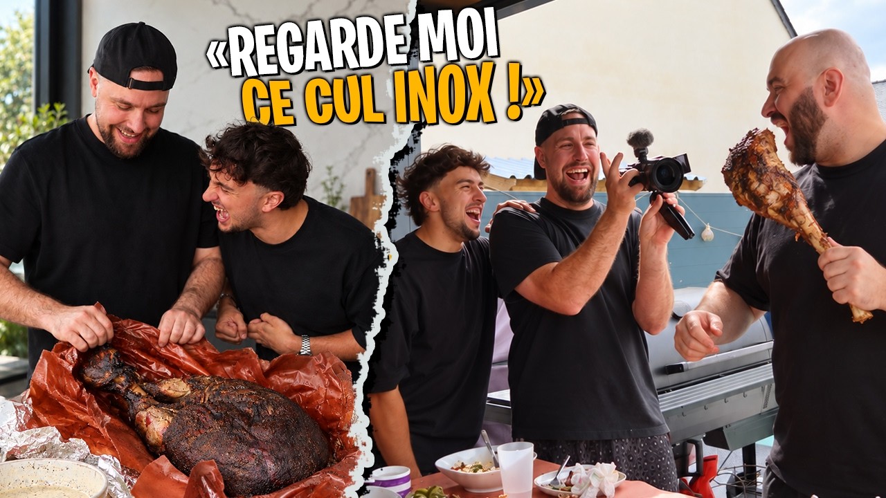 Inoxtag croque dans le cul de l’agneau ! (barbecue 100 % agneau c’est une folie)