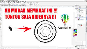 BELAJAR MUDAH TUTORIAL COREL DRAW TEKNIK CEPAT MEMBUAT TALI TAMBANG VECTOR