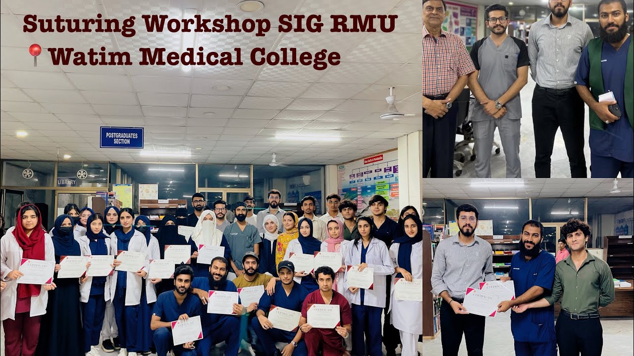 Suturing Workshop in Watim Medical & Dental College | Surgery Interest Group RMU