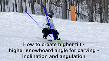 How to carve snowboard with higher edge angle - posture for carving with down-unweighted turns