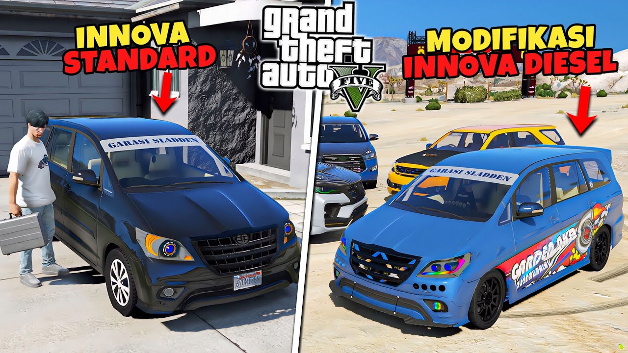 WOW! Aku Modifikasi Mobil Innova Diesel 2KD Untuk Ikutan Diesel War di Kota GTA 5 - GTA 5 MOD