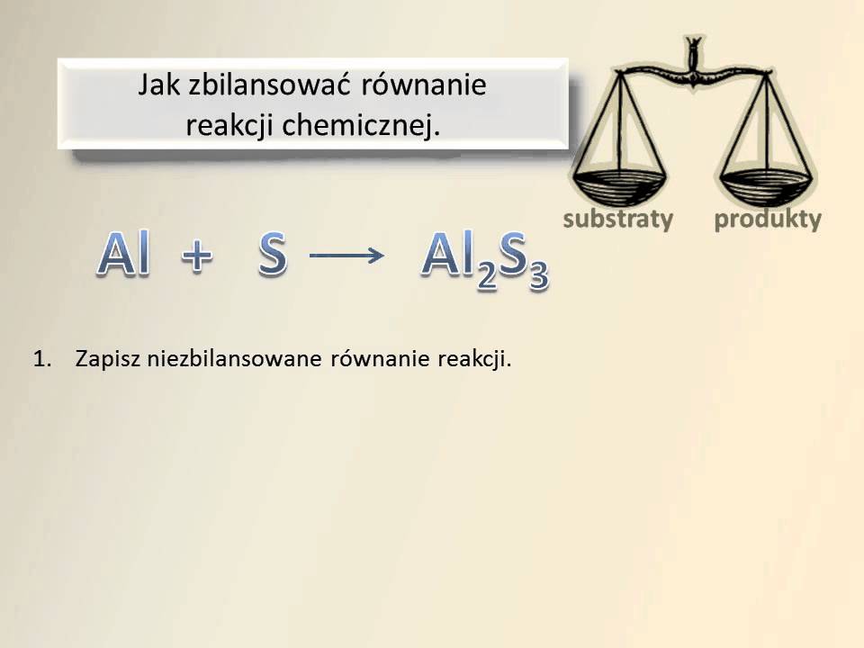 Laczenie Sie Atomow Rownania Reakcji Chemicznych Równania reakcji chemicznych - YouTube