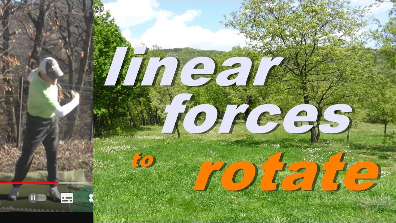 ( ben hogan way) ( use) ( STRAIGHT LINE) ( FORCES) ( TO ROTATE ) 