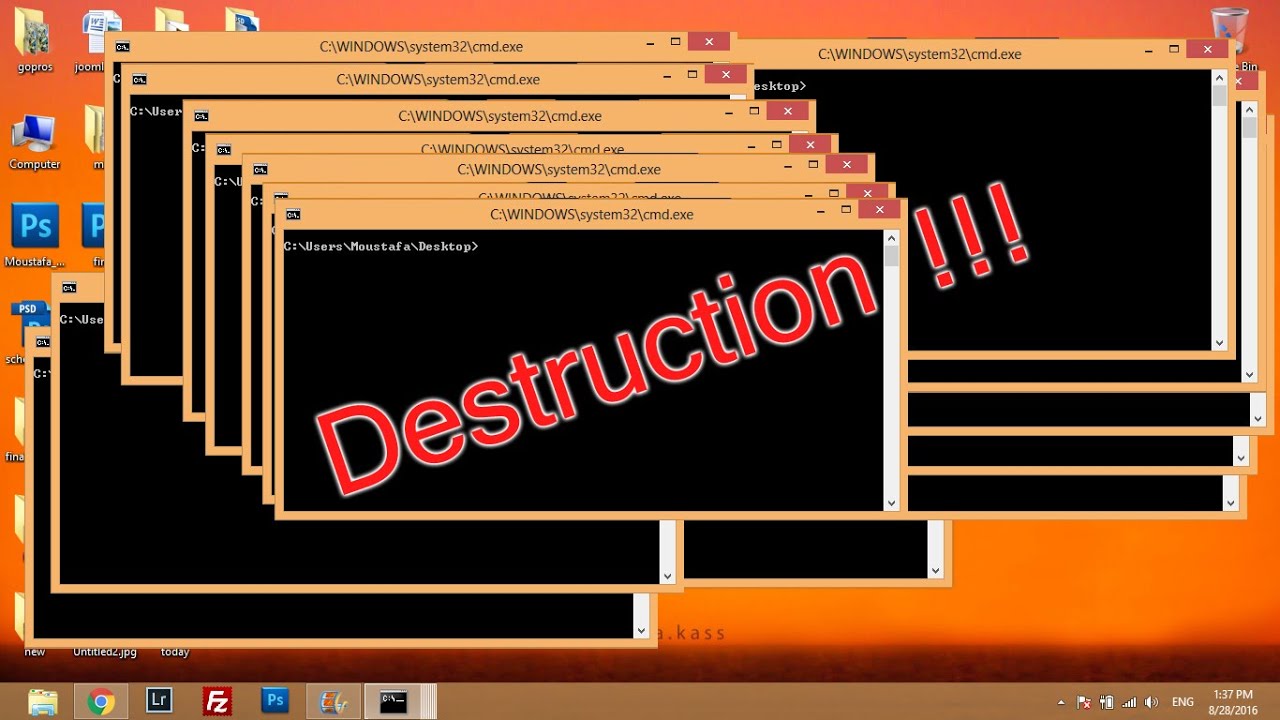 How To Destroy Windows 10 With Cmd