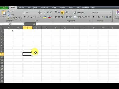 Power function in excel