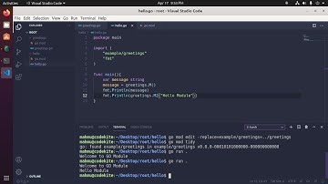 GO Tutorial: Create a Go Module | Call a Module From Other Module in Go | Go Programming | Golang