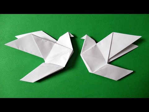 How to make an origami Dove - easy origami BIRD