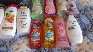 Мои запасы гелей для душа(Fa, Nivea, Camay, Belita, Dove, Palmolive, Yves Rocher) - Видео от Екатерина Цепеш